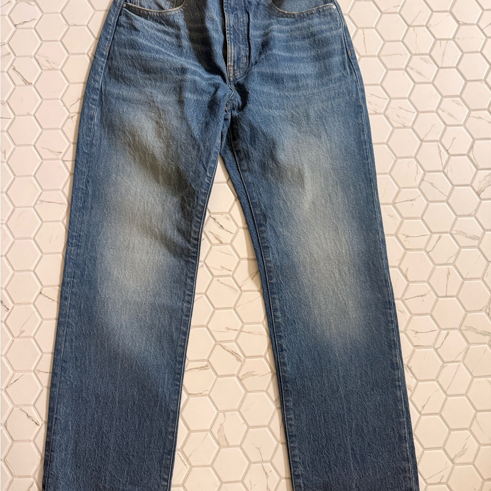 Madewell women’s jeans - The Curvy Longline Straight in Greendale wash Size 26